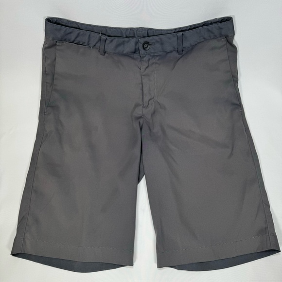 Nike Golf Flat Front Youth Large YL Shorts Boys Gray Dri-FIT School Uniform - Picture 2 of 6